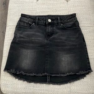 CALVIN KLEIN JEANS DENIM BLACK GIRLS SKIRT SIZE 7 JUNIORS